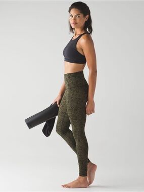 Lululemon Wunder Under Pant (Hi-Rise) High-Waist Lace Patterned Yoga Leggings